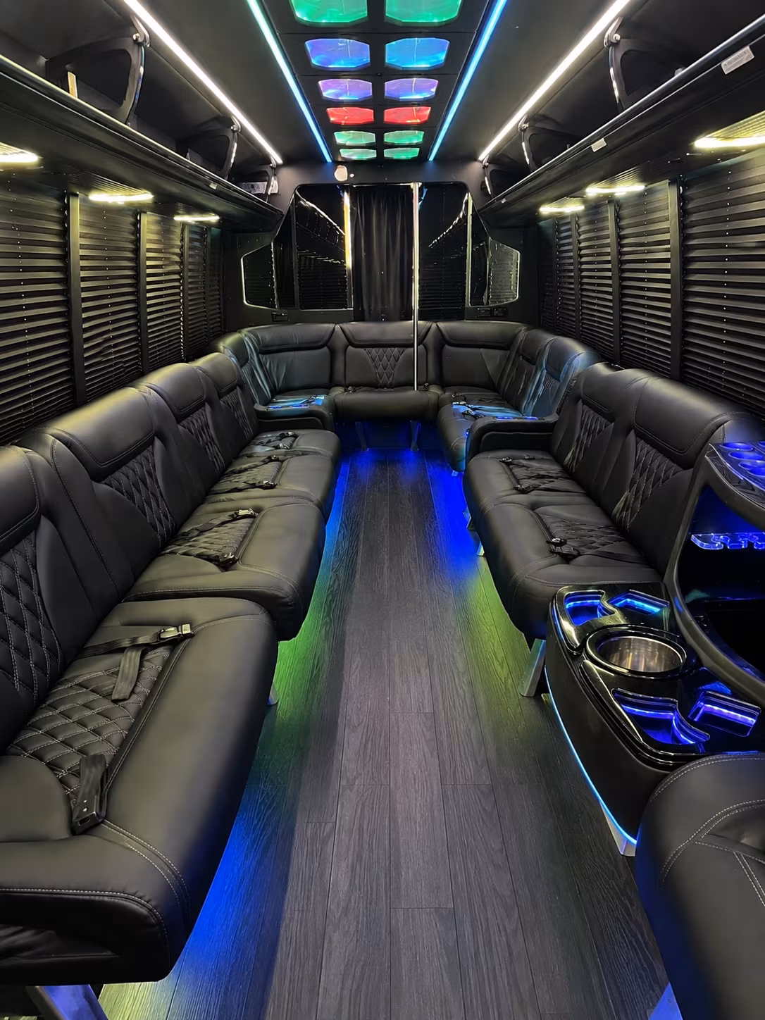 youngstown 20 passenger party bus interior