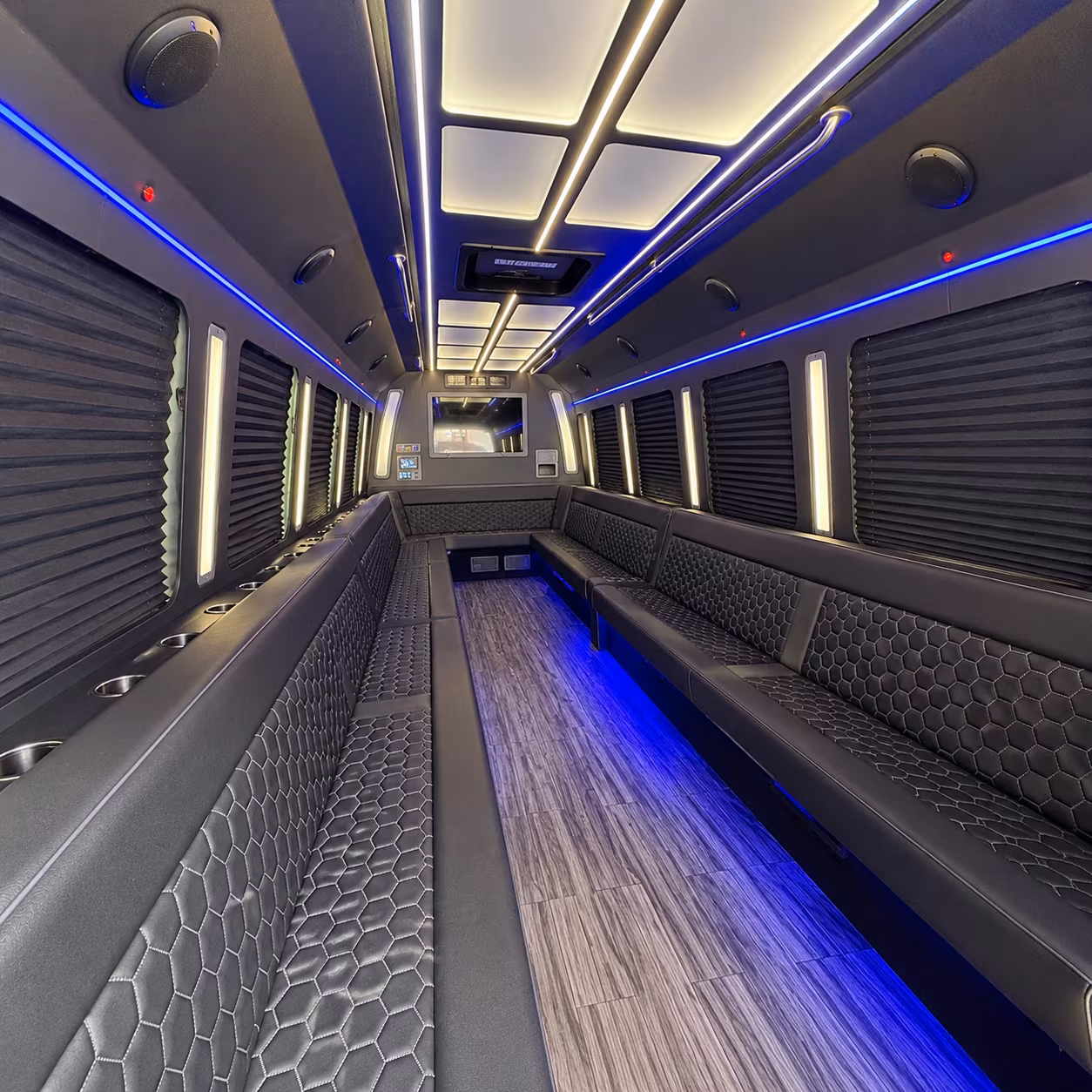 youngstown 30 passenger party bus interior