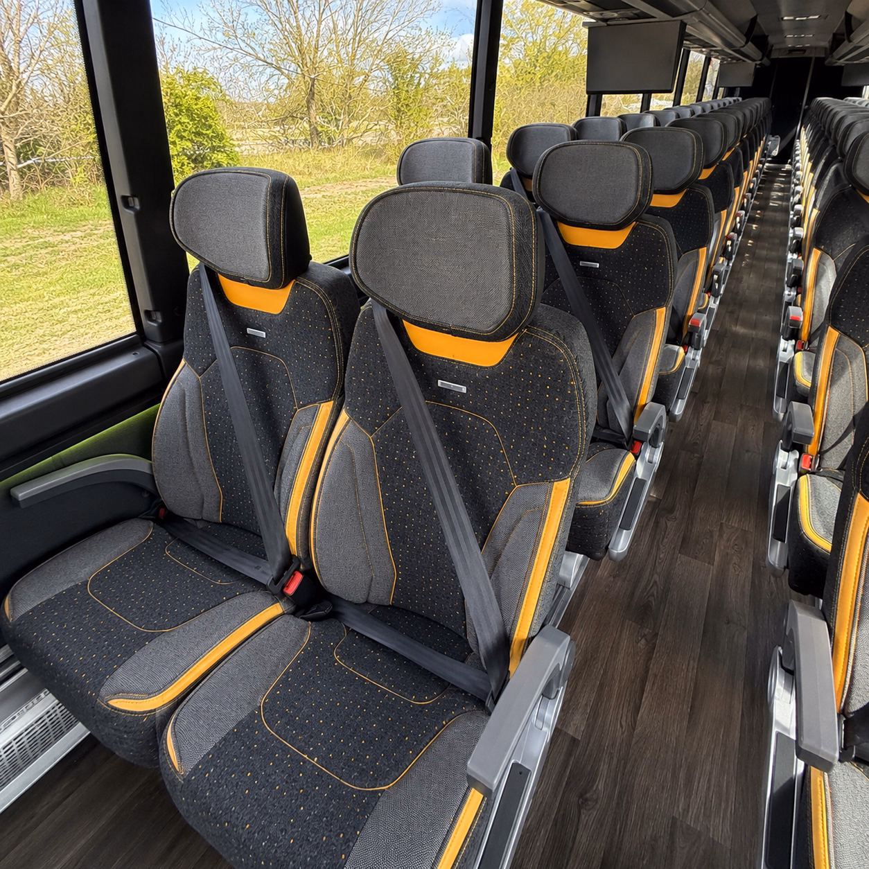 youngstown charter bus interior